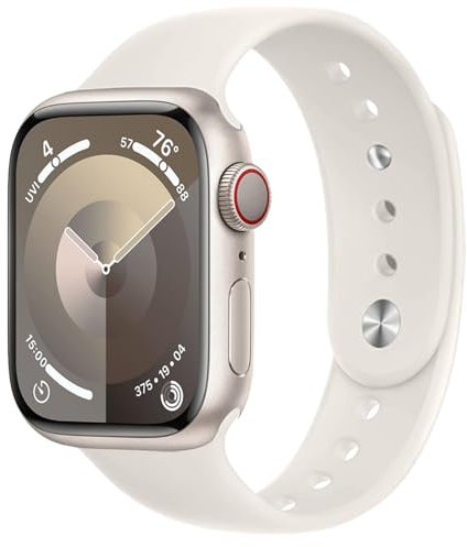 Sportarmband für Apple Watch Armband 44mm 46mm 40mm 42mm 41mm 45mm 38mm 49mm iWatch Armbänder Damen Herren,Weiches Silikon Band Apfelband für Apple Watch SE 2024 Serie 10 9 8 7 6 5 4 3 Ultra/2 Strap