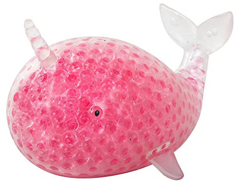 Antistress-Squishy - Gel-Squeeze - Delphin - Bälle - Anti- Stress Spielzeug - Stärkt die sensorischen und motorischen Fähigkeiten der Hand - Farbe: Pink