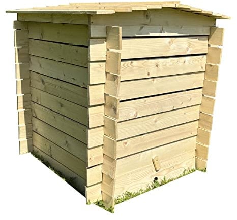 Wooden Beehive Slatted Garden Composter (74cm x 80cm)