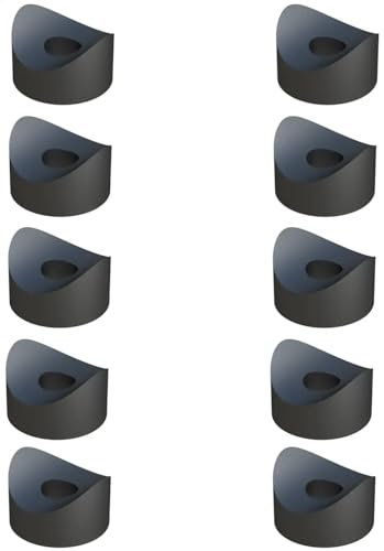 cyclingcolors 10x entretoise plastique concave simple cale tube axe rondelle support, D = 17 d = 6 L = 5