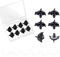 Helmvisierschrauben,Motorradhelm Schrauben,Motorrad Helm Ersatzschrauben,Helm Visier Schrauben Motorrad,Motorrad Helm Visierschraube,Helm Schrauben Motorrad,Mit 1 Kunststoffbox,Schwarz,6 Pcs