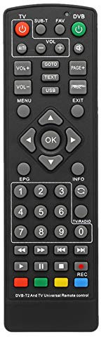 CHOOYO Decoder DVB-T2 Universale Telecomando Senza Fili Smart Television Controller STB Sostituzione per HDTV Smart TV Box Nero