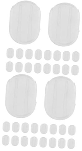 Sewroro 100stücke Ohrclip Pads Transparente Rutschfeste Ohrringunterlagen Für Ohrschmuck Bequeme Und Sichere Ohrpolster Für Clip Ohrringe Für Bastelbedarf