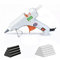 Electric Glue Gun Set with Clear & Black Glue Sticks for Ceramics, Plastics, Textiles, Wood, Paper & Cardboard