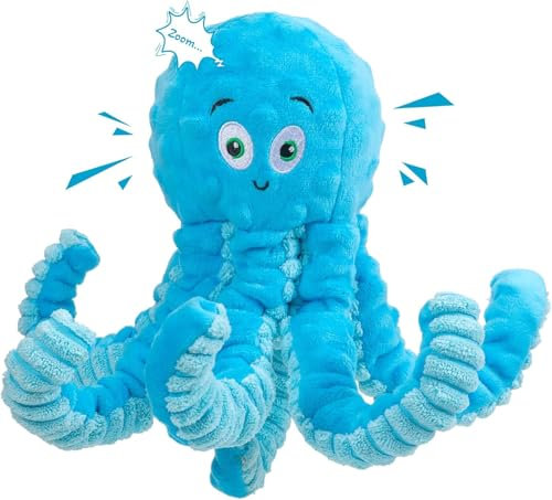 Jouets pour Chiens Couinants Poulpe Jouets de Tir à la Corde pour Grandes Races, à Mâcher en Peluche Interactifs pour Chiots et Chiens Petits et Grands