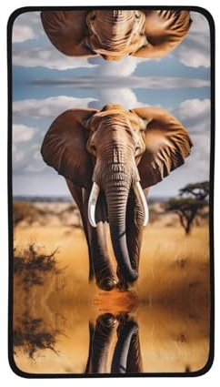 PHAYAH Handtücher mit Elefantenmotiv, ultraweich und sehr saugfähig, für Badezimmer, 40,6 x 71,1 cm, für Bad, Strand, Gesicht, Fitnessstudio, Spa