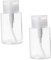 WEKADRIN Reusable Pump Dispenser Bottles for Cleansing Water Makeup Remover and Nail Polish Remover Travel Friendly Empty Bottles for Toiletries and Cosmetics