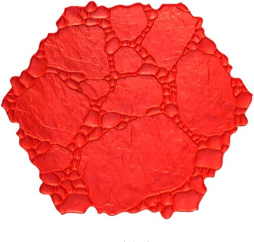 ININOSNP Gießform für Beton Texturmuster Steindekoration Beton Zement Abdruck Textur Stempeln, Stein dekorative Pad Polyurethan Stempeln