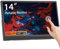 Portable Monitor 14-Inch,16:10 1920 * 1200P Built-in Speakers, IPS Panel,Comes With Folding Stand,USB-C HDMI Port For Laptop、PC、Ps4/5、Phone 、Raspberry Pi