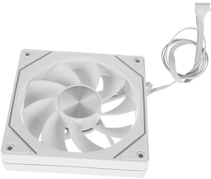 CAXUSD Cooling Fan for PC Cases Rgb LED Adjustable Speed Silent Operation for Gaming Rigs Office Use Durable Design Powerful Airflow Control