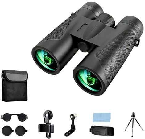 Binoculars for Bird Watching, High Power 12x42 Binoculars for Adults | Fogproof & Waterproof, BAK4 Prism, FMC Lens, Great for Bird Watching Travel Stargazing Hunting Concerts