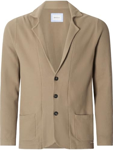 BABISTA Herren Stricksakko Ferin | mit Reverskragen, Blazer aus feinem Struktur-Strick, Strickjacke mit Knopfleiste, Taschen, Casual Sakko aus 100% Baumwolle