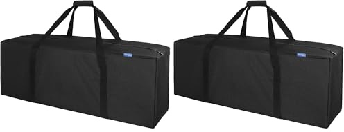 INFANZIA 100L Sporttasche, Große Wasserdicht Reisetasche mit verbessertem Reißverschluss, Stark und langlebig, Geeignet für Reisen,Sport, 91x33x33 cm, Schwarz (Packung mit 2)