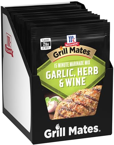 Grill Mates Marinade, Garlic Herb and Wine, .87-Ounce (Pack of 12)