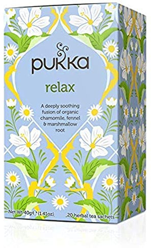 Pukka Herbs Organic Relax Vata Tea - Pack of 20 Sachets