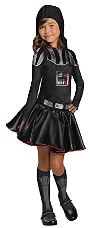 Rubie's Official Disney Star Wars Darth Vader Girls Costume, Kids Fancy Dress