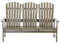 Ambientehome 3-er Bank Stranda, Gartenbank, Holzbank, taupegrau