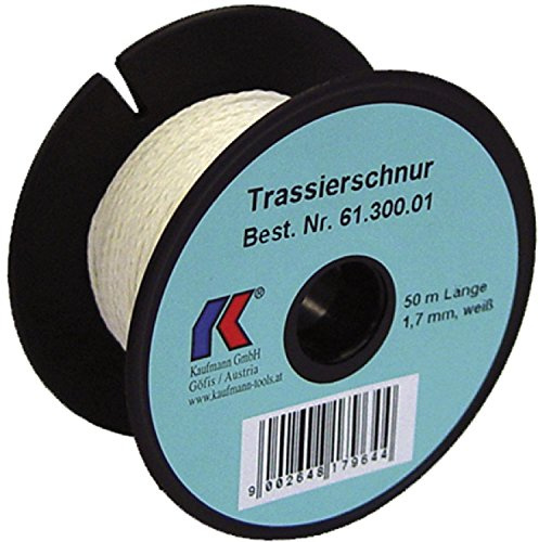 KAUFMANN 61.301.02 Trassierschnur weiss, leicht dehnbar, ø 3 mm Länge 100 m