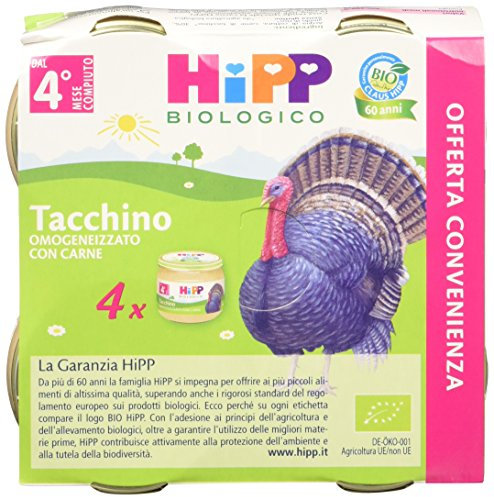 Hipp Omogeneizzato Multipack Tacchino - 24 vasetti da 80 g