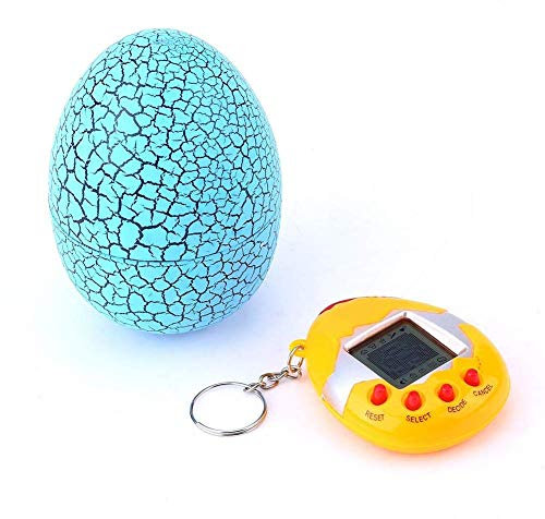 Coquille Numérique Virtuelle pour Enfants Petite Machine de Jeu Portable Jouets Electroniques(Bleu)
