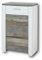 Stella Trading MATEO Schuhschrank in Weiß mit Driftwood Optik - Modernes Schuhregal mit viel Stauraum für Ihre Schuhe - 68 x 105 x 39 cm (B/H/T)