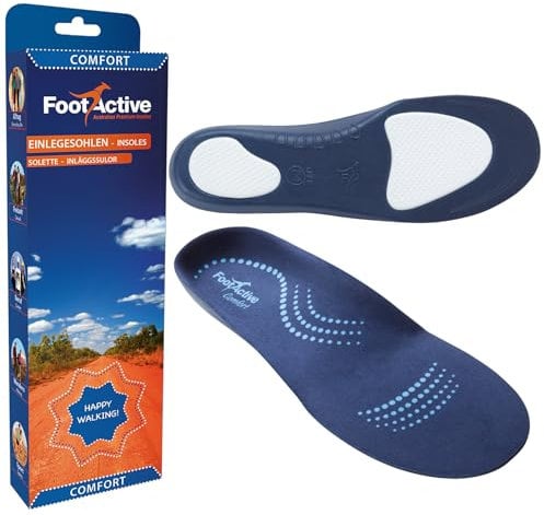 FootActive COMFORT - Orthopädische, biomechanische Einlegesohlen - Perfekte Unterstützung für Fersen, Füße, Knie und Rücken, speziell bei Fersensporn! (35-38 XS)