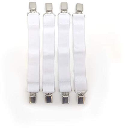 Levinsohn Fresh Ideas Matratzenklammern – einfach zu bedienende Halterungen verstellbar für alle Größen Bettzubehör 4er Pack