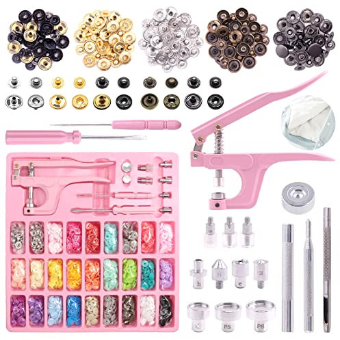 Keadic Juego de alicates Snaps y Snap, 31 colores, kit de sujetadores para proyectos de bricolaje, costura y manualidades