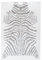 Qiyano Teppich Hochflor - Tiermuster Zebra, Soft, weich, kuschelig, flauschig, Print, modern - Wohnzimmer, Schlafzimmer, Kinderzimmer, Esszimmer - Farbe: Grau, Größe: 160 x 230 cm