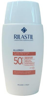 Rilastil Allergy Sonnenschutz für Allergie, Reaktions- und Sonneneinstrahlung, wasserfest, SPF50, für Allergie, 50 ml