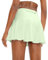 SANTINY Plissierter Tennisrock für Damen mit 4 Taschen Damen Hohe Taille Athletic Golf Skorts Röcke für Laufen Casual, Mint Cream, XX-Small