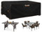 Enzeno Housse Salon de Jardin Exterieur Avec évent,420D Oxford Tissu Housse Table de Jardin,Bâche de Protection pour Chaise Meubles Étanche Imperméable, Résistance au Vent, Anti-UV (150x90x74cm）