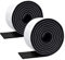 Filzgleiter Selbstklebend, 2 Rollen Filz selbstklebend(150cm*5cm+150cm*5cm), Selbstklebende Filzgleiter für Stuhlbein, Schaukelstuh, Bodenschutz.(Schwarz)
