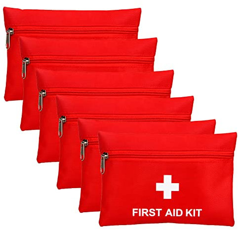 6stk Medikamententasche Mini Erste Hilfe Tasche Leer, Medizinische Notfalltasche Leer Wasserdichte Medizin Aufbewahrungstasche Tragbar Medikamententasche Für Home, Office, Reisen,Wandern, Camping