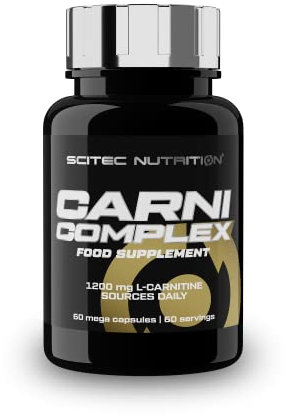Scitec Nutrition Carni Complex, 1200 mg mega caps de L-Carnitine & Acetyl L-Carnitine, 60 caps