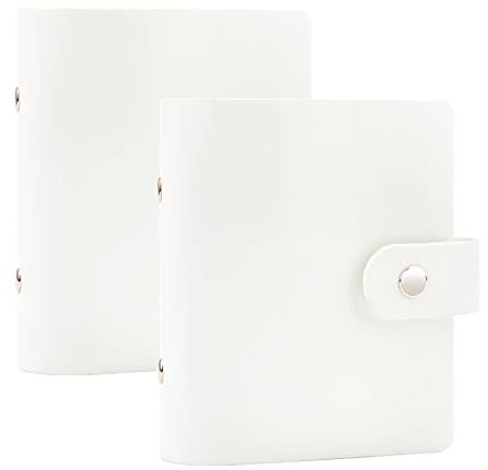 52 Taschen Mini-Fotoalbum für Fujifilm Instax Mini 12 11 9 90 8 7s 40, passend für Polaroid Snap/Z2300/SocialMatic Sofortbildkameras & Zip Sofortdrucker (2 Packs, Weiß)