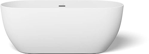Looox Chill freistehende Badewanne 170x80x60 cm Matt Weiß