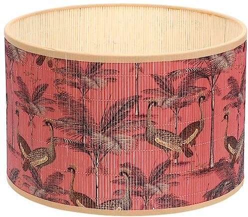 Lurrose Rattan-Pendelleuchten Lampenschirm Aus Im Landhausstil Lampenschirm Aus Rattangeflecht Lichtabdeckung Für Tischlampe Stehlampe Pendelleuchte (Stil 2) Stehlampenschirme