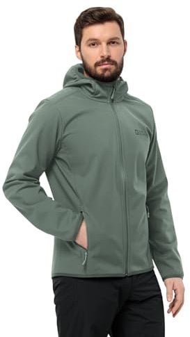 Jack Wolfskin Herren Bornberg Hoody M Softshelljacke, Hedge Green, M EU