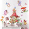 HGDESIGN® Wandtattoo Leuchtend Wandaufkleber Leuchtsticker Fee Elfe Pilz Wandsticker Wandbild Kinderzimmer Babyzimmer Schlafzimmer Kind Baby Mädchen Wanddeko (B)