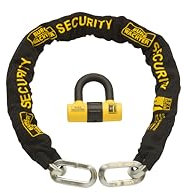 Burg-Wachter - Cadena de seguridad para motocicleta, 1 m, 12 mm, color negro