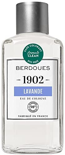 BERDOUES 1902 Eau de Cologne Lavande, Fraîche et Florale, Made in France, Sans colorant Parfum femme et homme, recharge 245ml