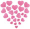 GYGYL 24 Pieces Heart Iron on Patches, Embroidered Sew on/Iron on Patch Applique for Clothes, Dress, Hat, Jeans, DIY Accessories-Pink