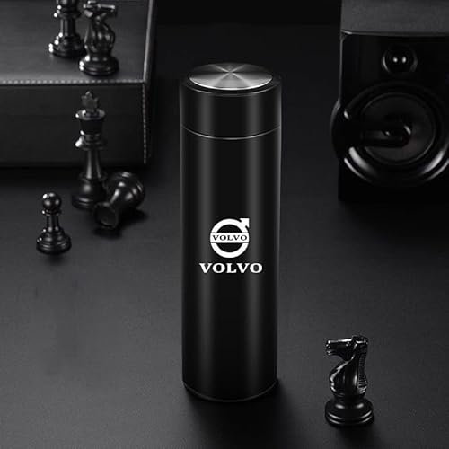NBVGFGDF Thermobecher, für Volvo XC40 XC60 XC70 XC90 V40 V50 V60 V70 V90 S40 Reise-Thermobecher mit Deckel, Auslaufsicher Reisebecher Doppelwandiger Vakuumisolierung Isolierbecher,A