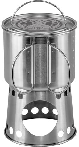 Petromax Kochbecher 2 in 1 Kochstelle und Becher mit klappbaren Griffen