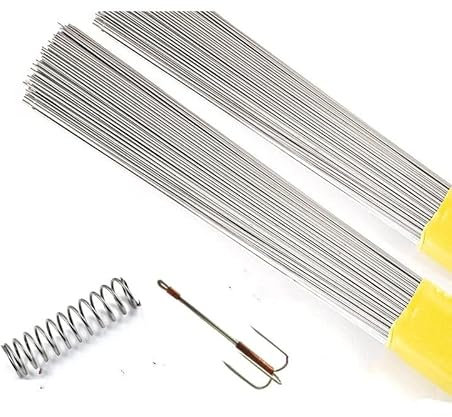 Filo a molla in acciaio inox, filo duro, filo dritto 0,8 1,0 1,2 1,6 2,0 mm, filo in acciaio molla, 400 mm, 25 pezzi (1,2 mm x 400 mm)