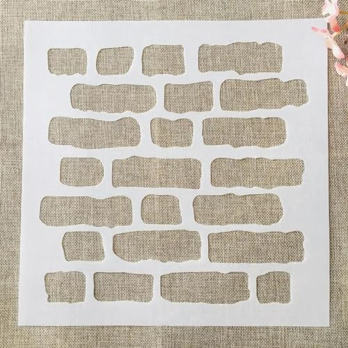 Wiederverwendbare Schablonen, 30 x 30 cm Mauer wiederverwendbare Schablonen für die Malerei auf Holz, Leinwand, Boden, Wand, Fliesen, Stoff, Möbel, Kunstprojekte
