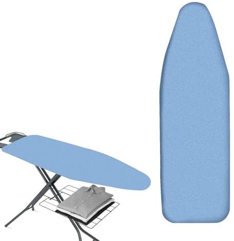 Bügelbrettbezug 130 x51cm Ausgestattet mit Gummiband, Bügeltischbezug für Dampfbügeleisen und Dampfbügeleisen, Bügeltischbezug, Bügelbrett Bezug Komfortables (Blau)