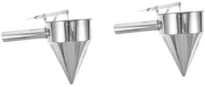 Mipcase 2pcs Portable Funnel Cake Maker Detachable Design Kitchen Funnel for Pancake Desserts