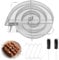 7 Pièces Générateur de fumée rond Ensemble,Générateur de Fumee Froide,Fumoir A Froid Pour Fumoir avec 2 brosse et 4 crochet,fumoir à viande pour grills bouilloire,fumoirs et fours fumoirs,réutilisable